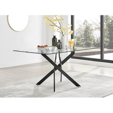 Small chrome dining discount table